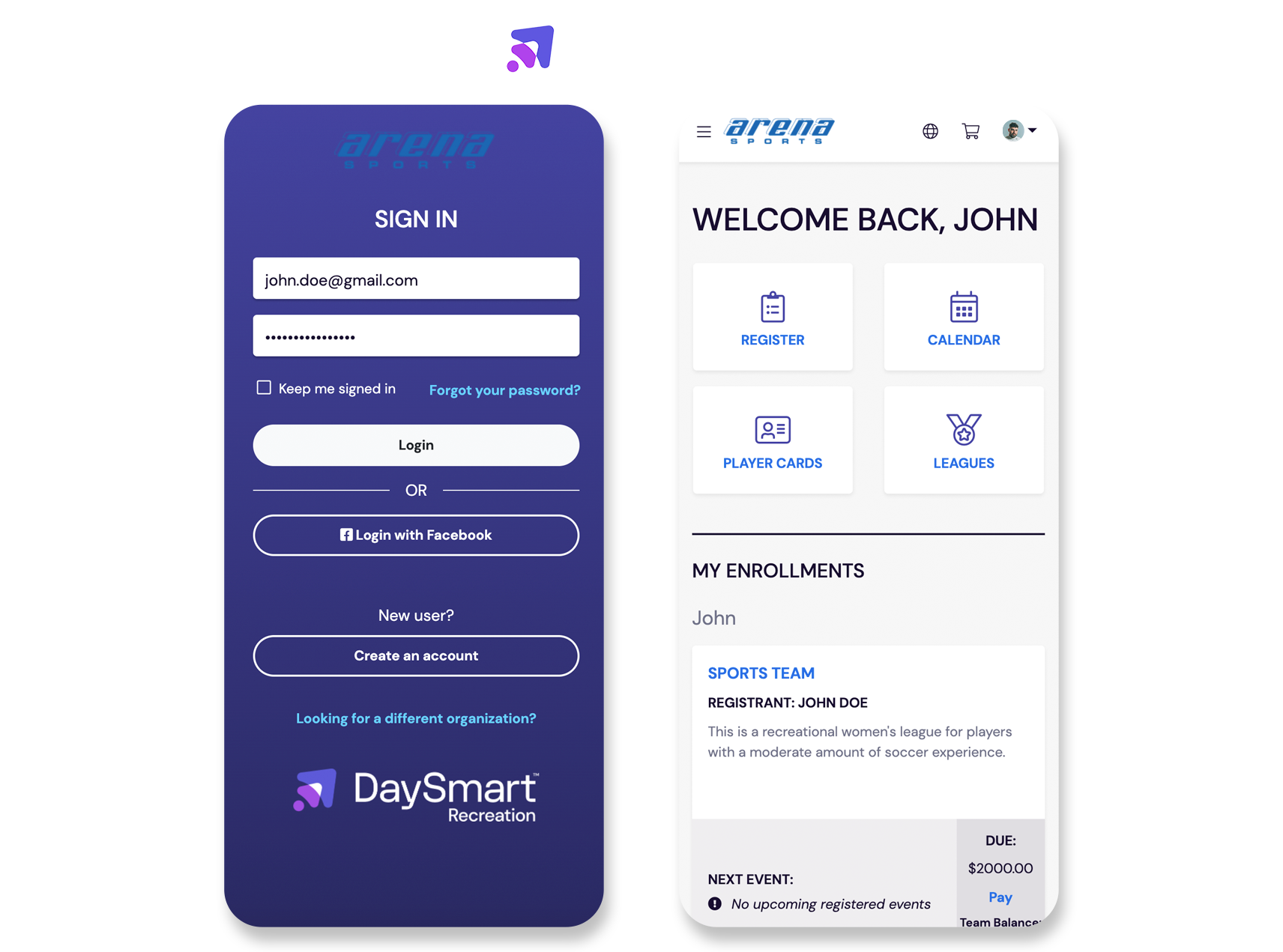 Modernized Mobile App Login Interface